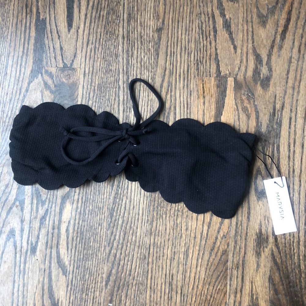 NWT SWIMCLEAN SUSTAINABLE ANTIBES TOP IN BLACK - Picture 5 of 6